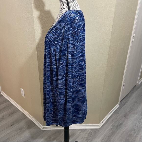 Ellos‎ blue buttonless cardigan plus size 1X - Picture 4 of 6